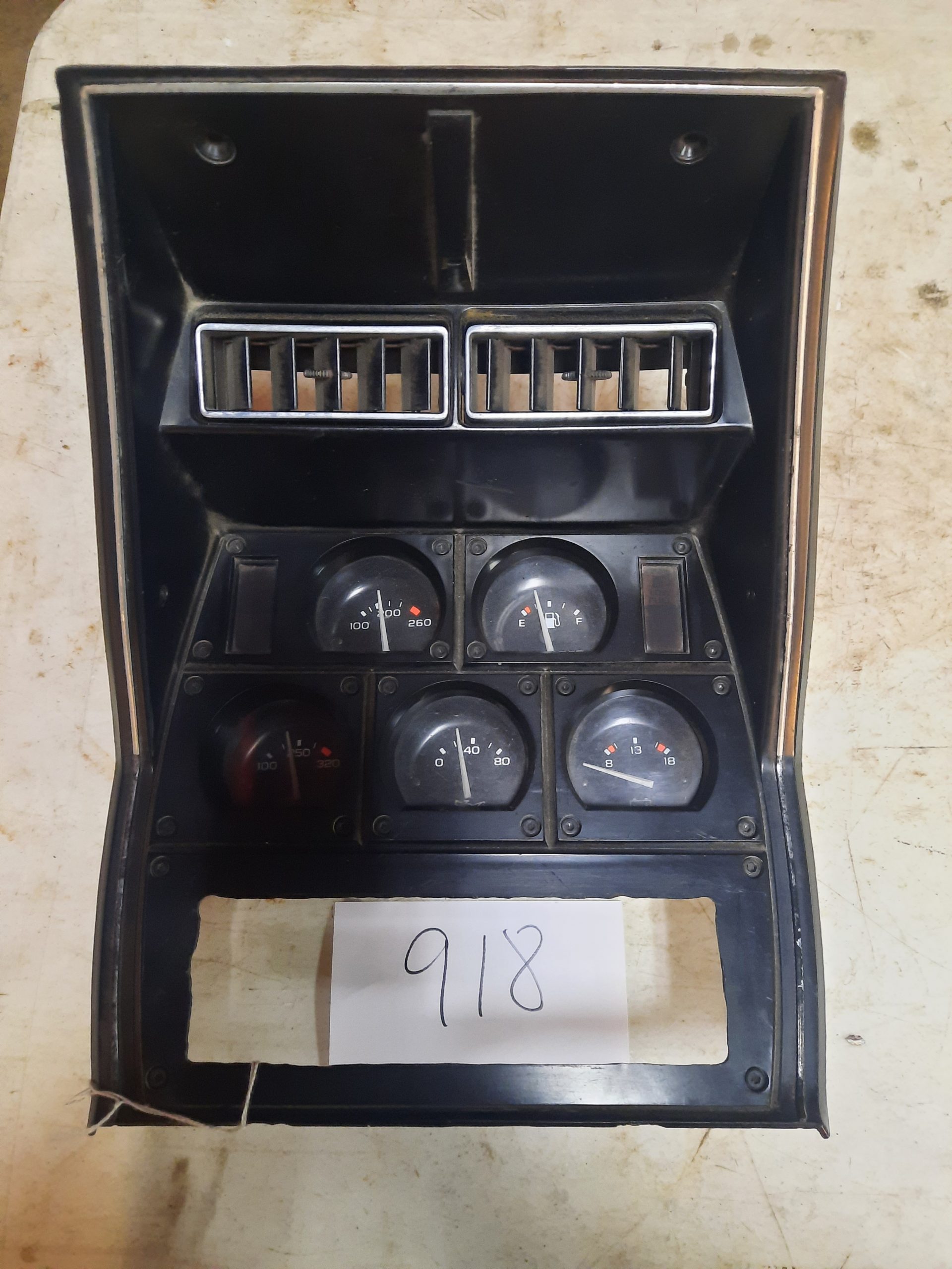 1977 Corvette Center Gauge Radio Clock Bezel - Original GM Replacement Part #8989948