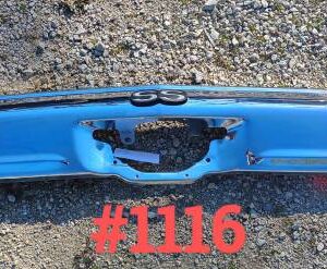 1971-1972 Chevelle rear bumper with tail lights, housing, SS emblem